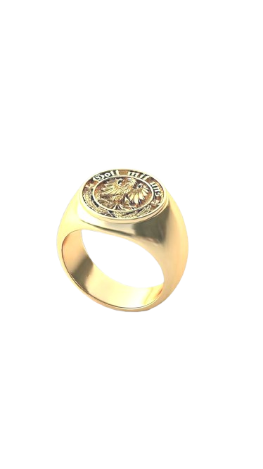Inel stil masculin – aur galben 14K