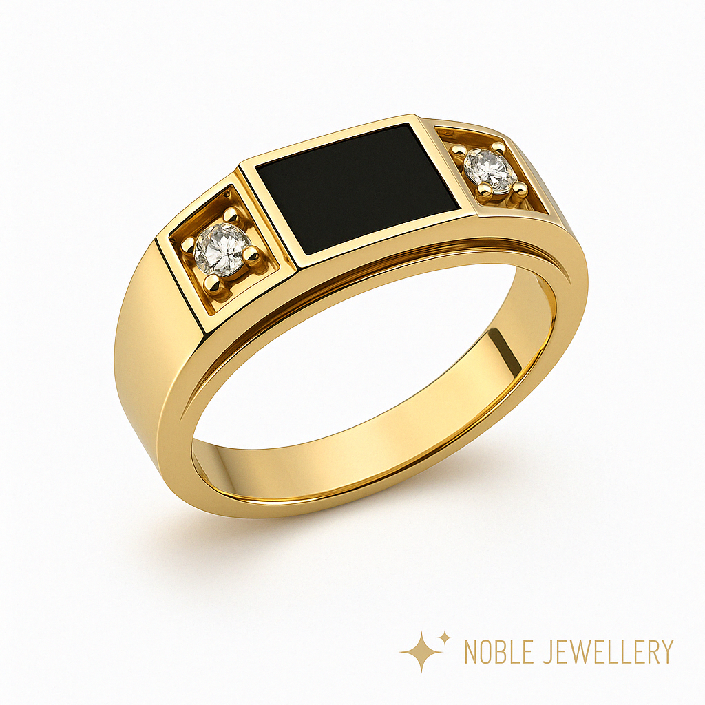 Inel stil masculin – aur galben 14K