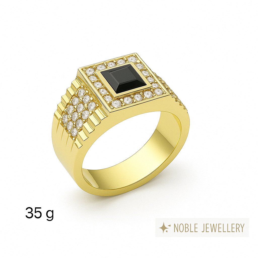 Inel stil masculin – aur galben 14K