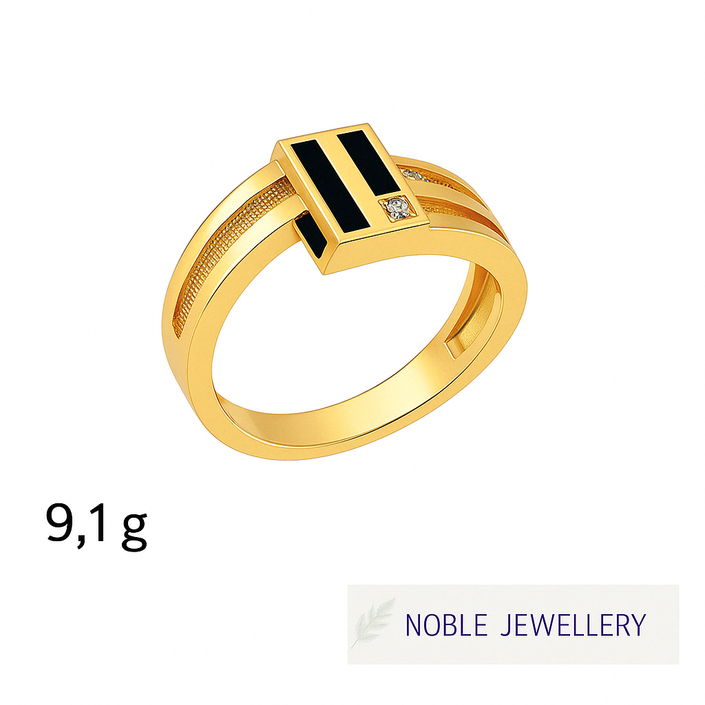 Inel stil masculin – aur galben 14K