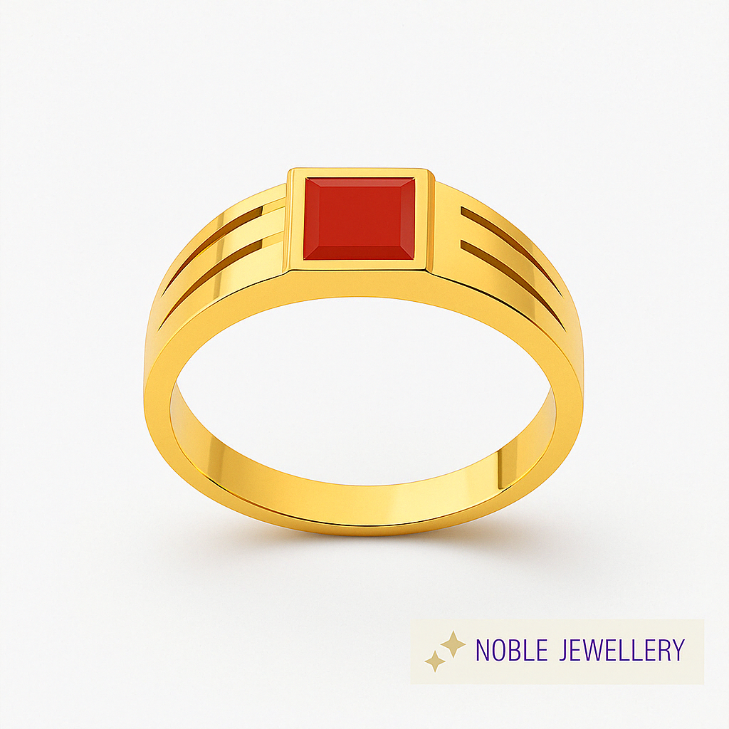 Inel stil masculin – aur galben 14K