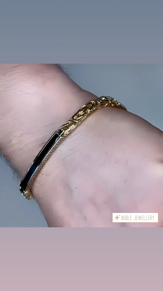Brățară aur galben 14K cu zale ovale