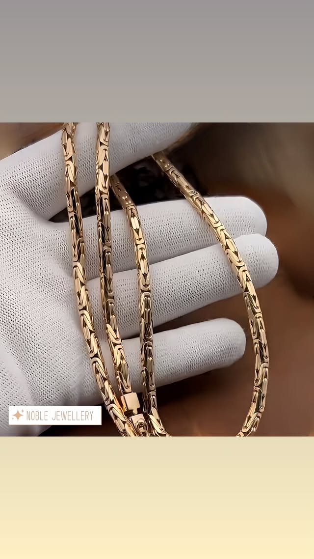 Bijuterie aurie – lanț clasic rezistent