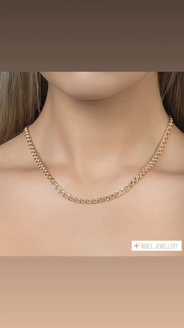 Lanț aur galben 14K cu zale ovale